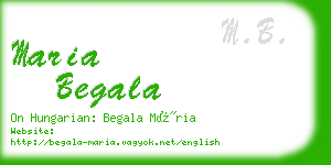 maria begala business card